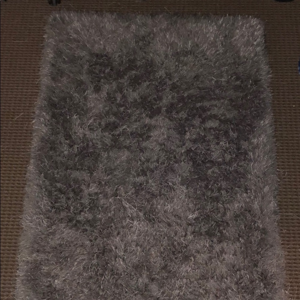 Gray soft area rug
